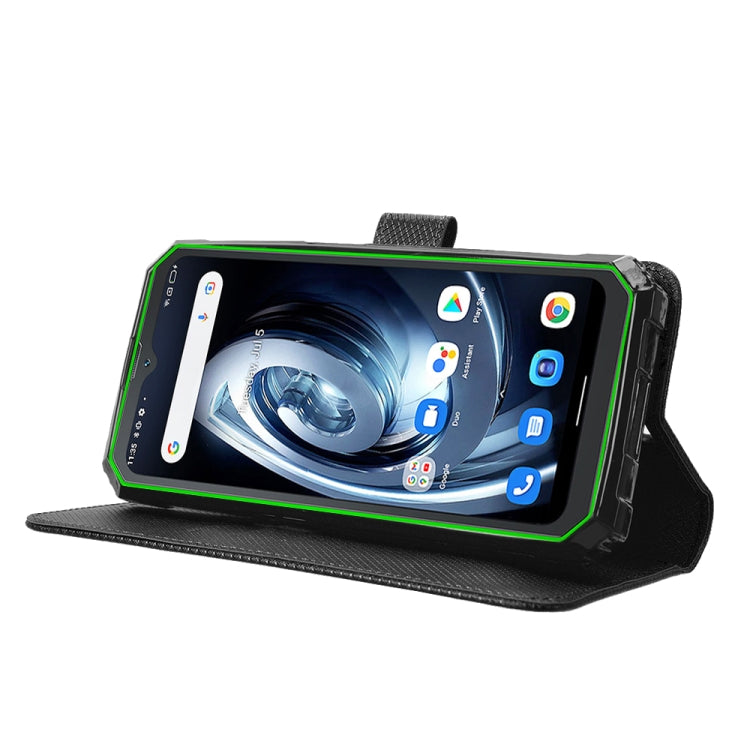 For Blackview BV7100 Diamond Texture Leather Phone Case(Black)