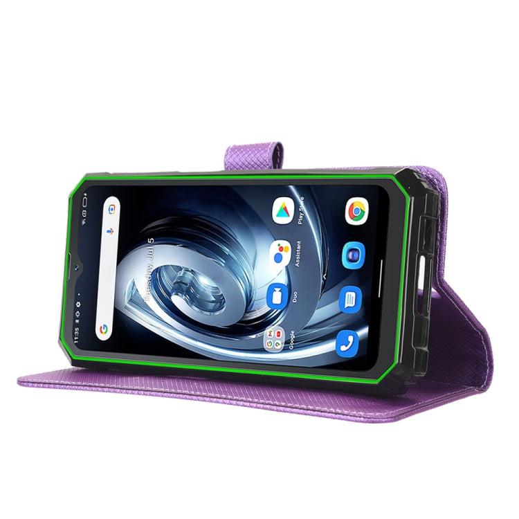 For Blackview BV7100 Diamond Texture Leather Phone Case(Purple)