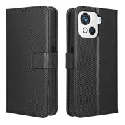For Blackview OSCAL C80 Diamond Texture Leather Phone Case(Black)