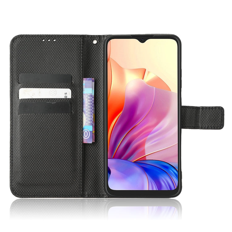 For Blackview OSCAL C80 Diamond Texture Leather Phone Case(Black)