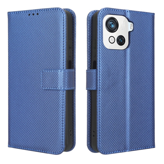 For Blackview OSCAL C80 Diamond Texture Leather Phone Case(Blue)
