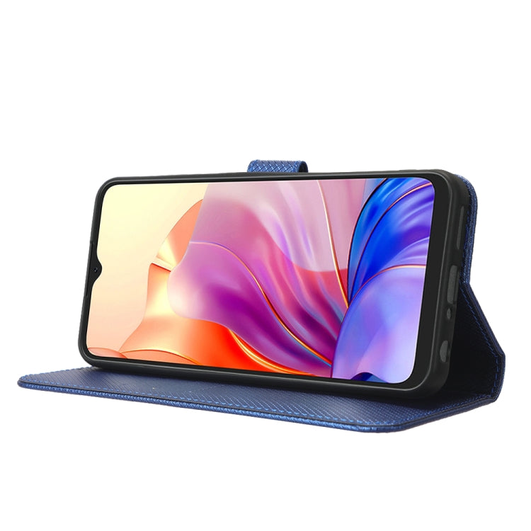 For Blackview OSCAL C80 Diamond Texture Leather Phone Case(Blue)