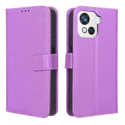 For Blackview OSCAL C80 Diamond Texture Leather Phone Case(Purple)