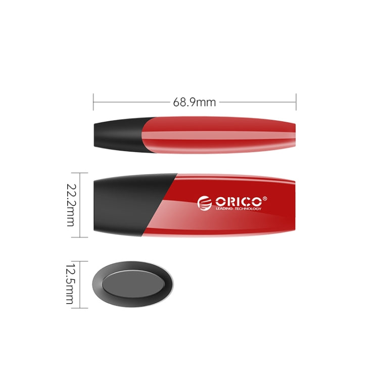 ORCIO USB3.0 U Disk Drive, Read: 100MB/s, Write: 15MB/s, Memory:32GB, Port:USB-A(Red)