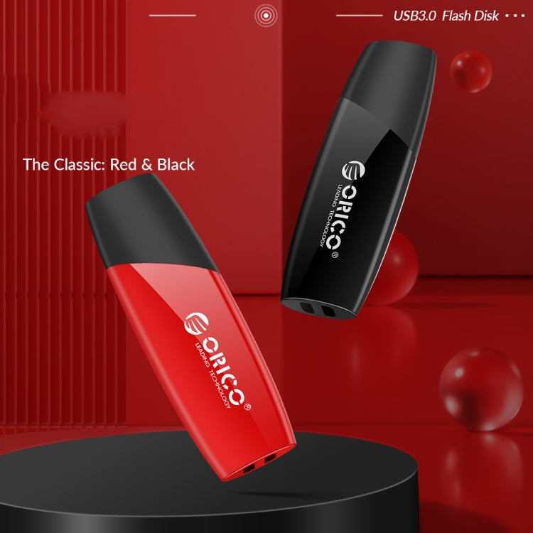 ORCIO USB3.0 U Disk Drive, Read: 100MB/s, Write: 15MB/s, Memory:64GB, Port:USB-A(Red)