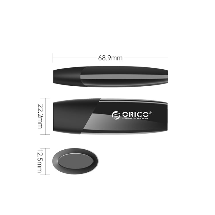 ORCIO USB3.0 U Disk Drive, Read: 100MB/s, Write: 15MB/s, Memory:128GB, Port:USB-A(Black)