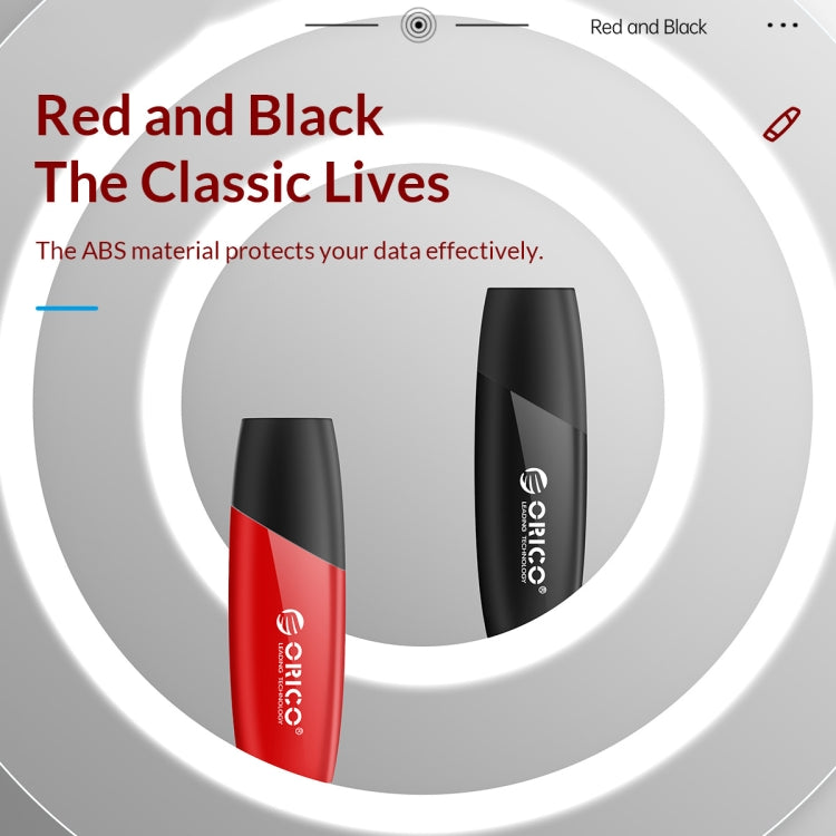 ORCIO USB3.0 U Disk Drive, Read: 100MB/s, Write: 15MB/s, Memory:128GB, Port:USB-A(Red)