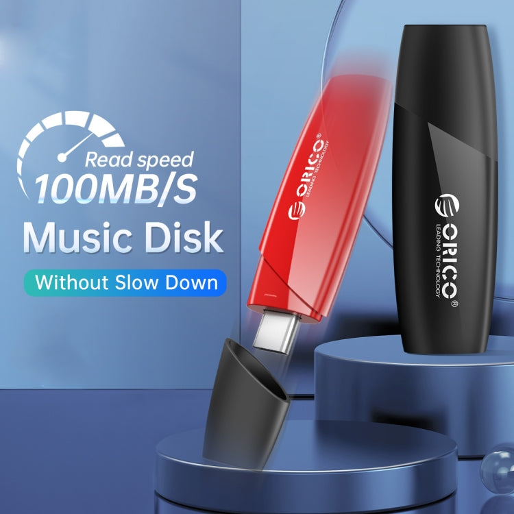 ORCIO USB3.0 U Disk Drive, Read: 100MB/s, Write: 15MB/s, Memory:256GB, Port:USB-A(Red)