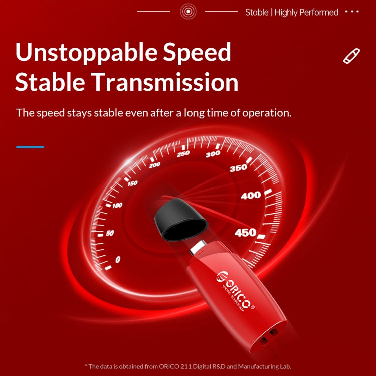 ORCIO USB3.0 U Disk Drive, Read: 260MB/s, Write: 15MB/s, Memory:256GB, Port:USB-A(Red)