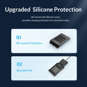 ORICO UTS1 Type-C / USB-C USB 3.0 2.5-inch SATA HDD Adapter with Silicone Case, Cable Length:1m