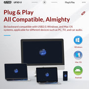 ORICO UFS Flash Drive, Read: 450MB/s, Write: 350MB/s, Memory:256GB, Port:USB-A(Black)