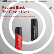 ORICO USB Solid State Flash Drive, Read: 520MB/s, Write: 450MB/s, Memory:256GB, Port:USB-A(Red)