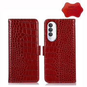 For Honor X20 SE Crocodile Top Layer Cowhide Leather Phone Case(Red)