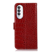 For Honor X20 SE Crocodile Top Layer Cowhide Leather Phone Case(Red)