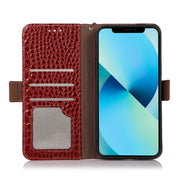 For Honor X20 SE Crocodile Top Layer Cowhide Leather Phone Case(Red)
