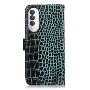For Honor X20 SE Crocodile Top Layer Cowhide Leather Phone Case(Green)