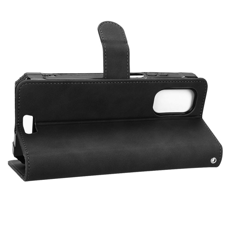 For Blackview BV7100 Skin Feel Magnetic Flip Leather Phone Case(Black)