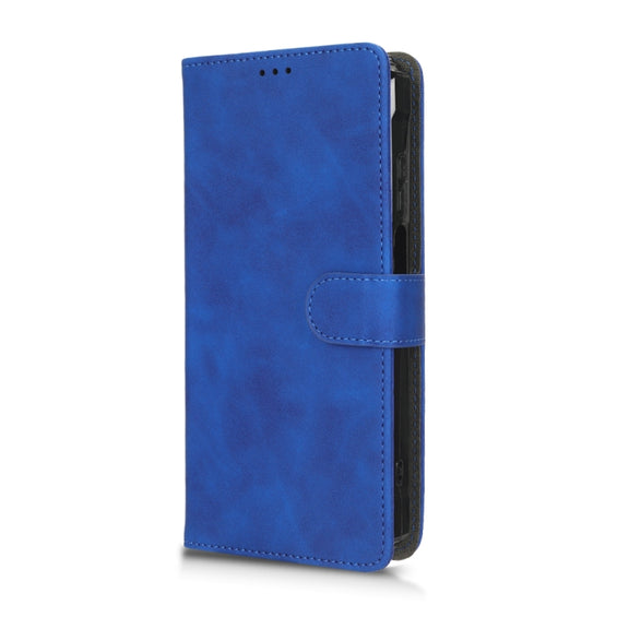 For Blackview BV7100 Skin Feel Magnetic Flip Leather Phone Case(Blue)
