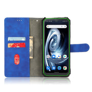 For Blackview BV7100 Skin Feel Magnetic Flip Leather Phone Case(Blue)