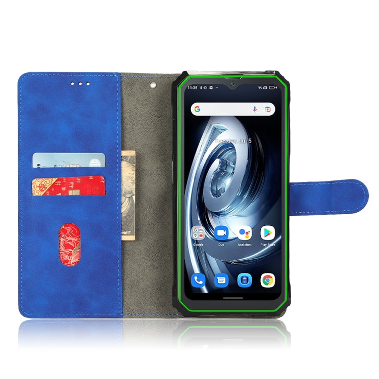 For Blackview BV7100 Skin Feel Magnetic Flip Leather Phone Case(Blue)