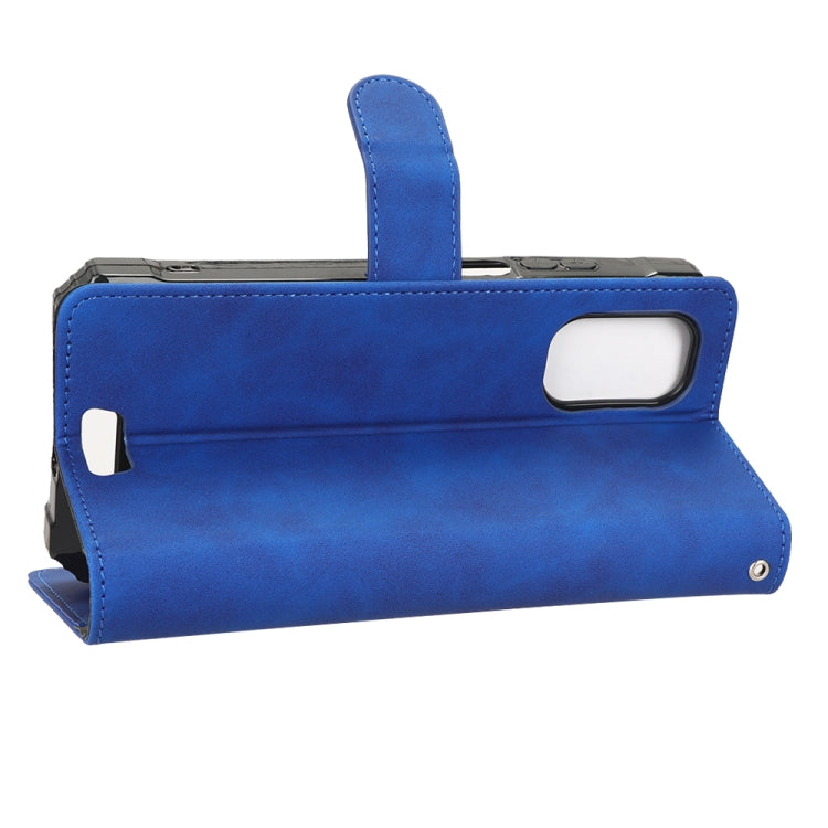 For Blackview BV7100 Skin Feel Magnetic Flip Leather Phone Case(Blue)