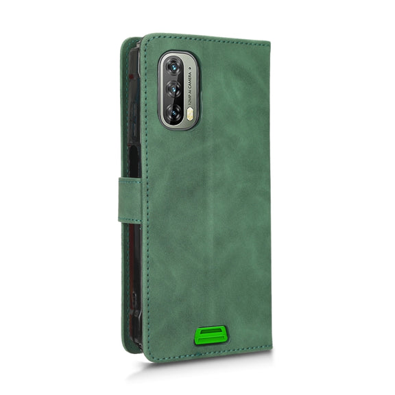For Blackview BV7100 Skin Feel Magnetic Flip Leather Phone Case(Green)
