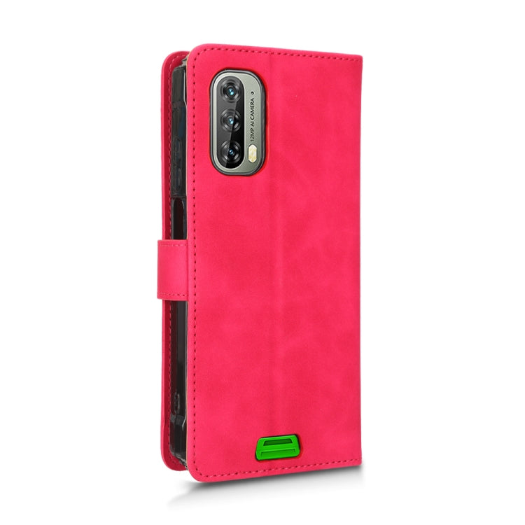 For Blackview BV7100 Skin Feel Magnetic Flip Leather Phone Case(Rose Red)