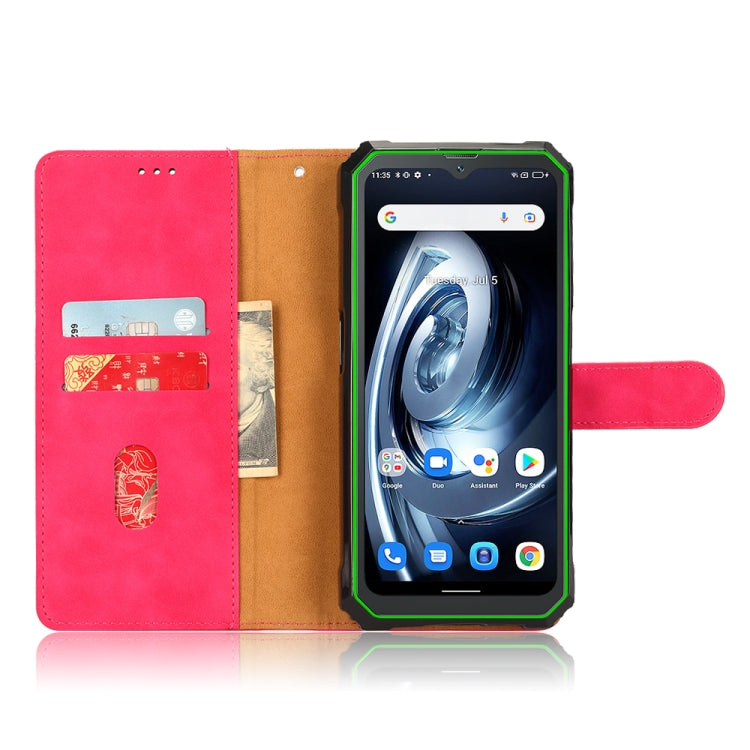 For Blackview BV7100 Skin Feel Magnetic Flip Leather Phone Case(Rose Red)