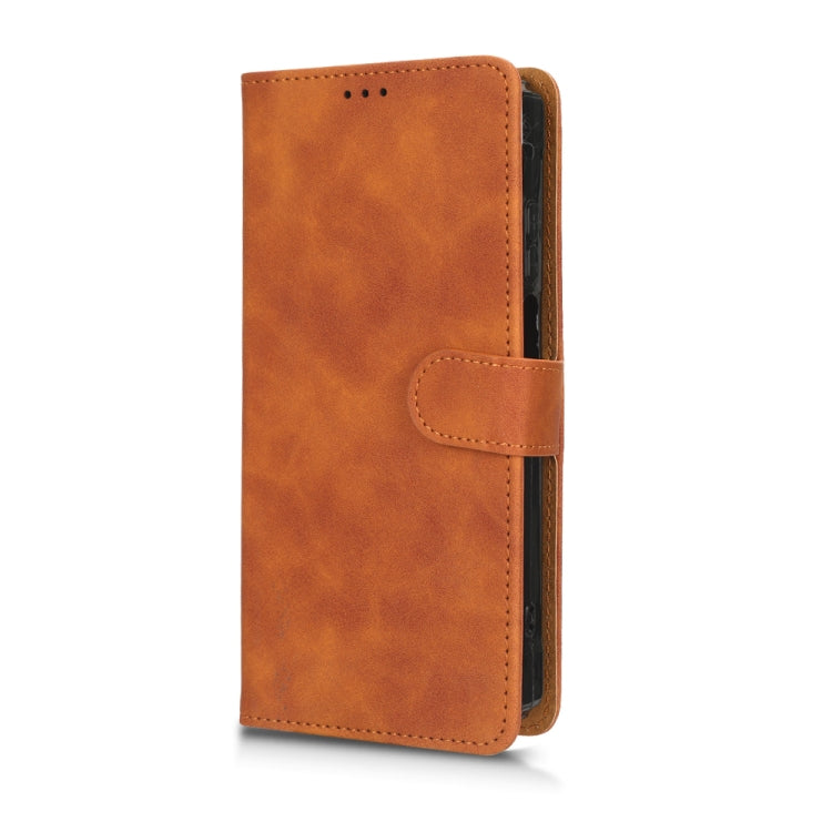 For Blackview BV7100 Skin Feel Magnetic Flip Leather Phone Case(Brown)