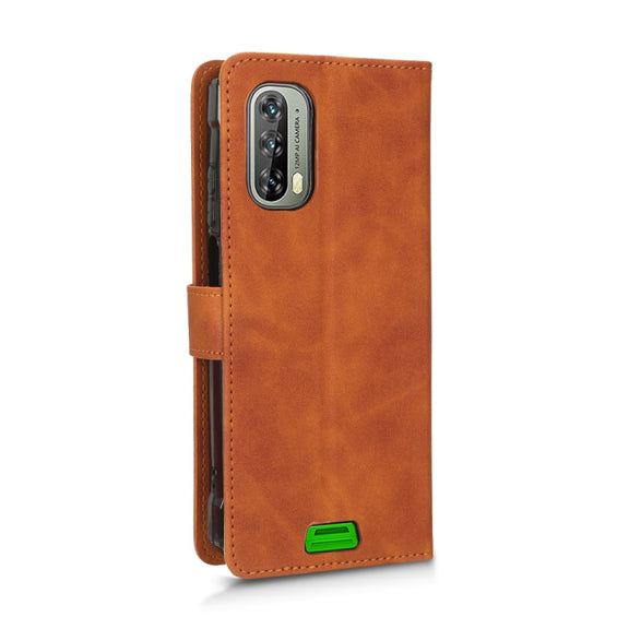 For Blackview BV7100 Skin Feel Magnetic Flip Leather Phone Case(Brown)