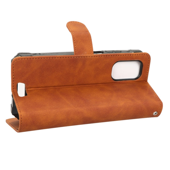 For Blackview BV7100 Skin Feel Magnetic Flip Leather Phone Case(Brown)