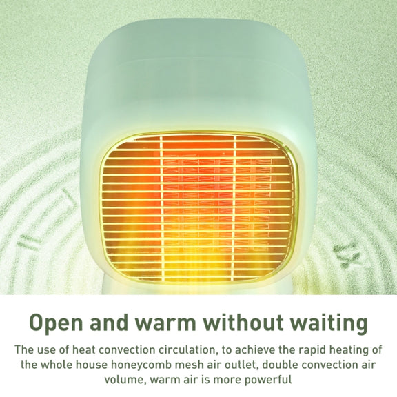 PTC Desktop Hand Warmer Foot Warmer with Timer Function(Light Green)