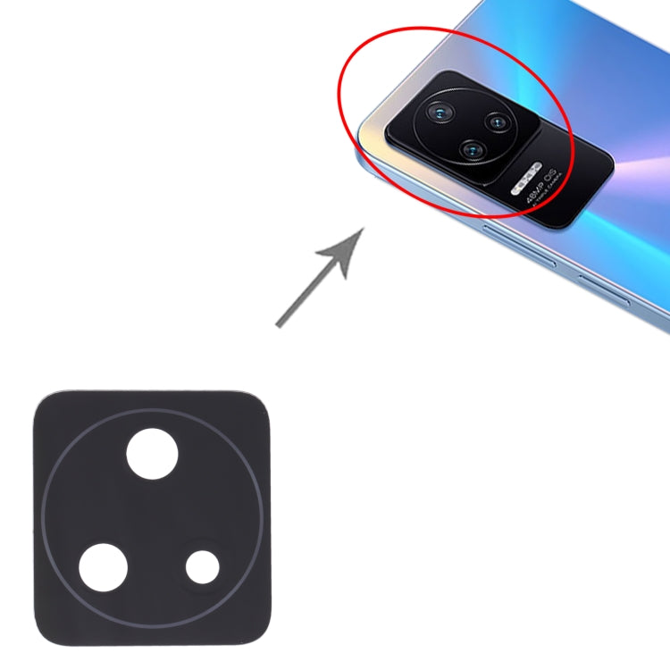 For Xiaomi Redmi K40S/Poco F4 10 PCS Back Camera Lens