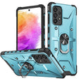 For Samsung Galaxy A73 5G Ring Holder Phone Case(Light Blue) - Galaxy Phone Cases by PMC TechLife | Online Shopping South Africa | PMC TechLife | Buy Now Pay Later Mobicred