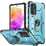 For Samsung Galaxy A73 5G Ring Holder Phone Case(Light Blue)