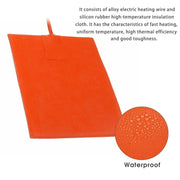 15 x 20cm Car Engine Oil Pan Sump Tank Heater Pad, Plug Type:US Plug
