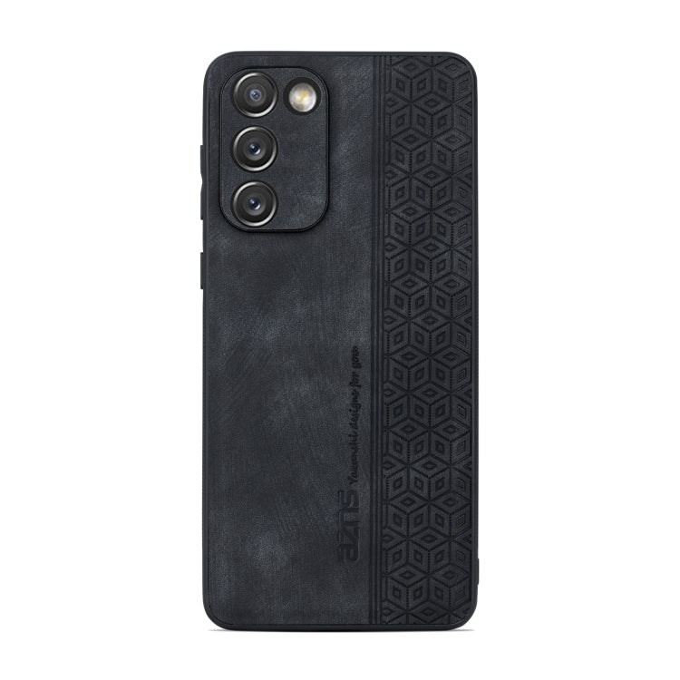 For Samsung Galaxy S20 FE / S20 Lite AZNS 3D Embossed Skin Feel Phone Case(Black)