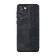 For Samsung Galaxy S20 FE / S20 Lite AZNS 3D Embossed Skin Feel Phone Case(Black)