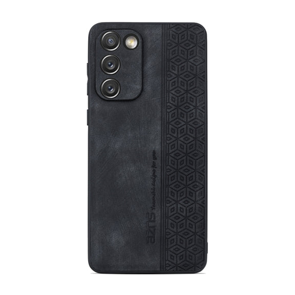 For Samsung Galaxy S20 FE / S20 Lite AZNS 3D Embossed Skin Feel Phone Case(Black)