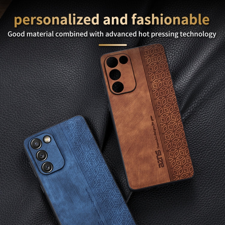 For Samsung Galaxy S20 FE / S20 Lite AZNS 3D Embossed Skin Feel Phone Case(Black)