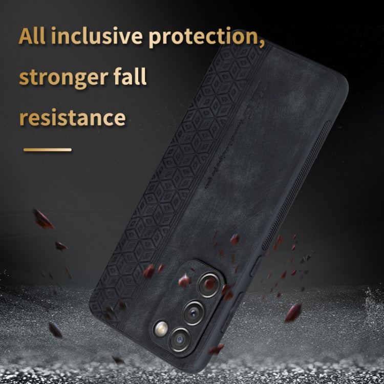 For Samsung Galaxy S20 FE / S20 Lite AZNS 3D Embossed Skin Feel Phone Case(Black)