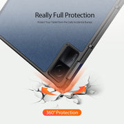 For Xiaomi Redmi Pad 10.61 DUX DUCIS Domo Series Magnetic Flip Leather Tablet Case(Blue)