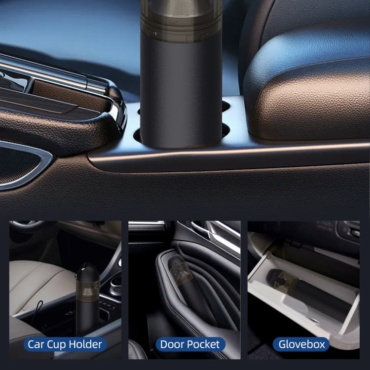 F35 15000Pa Cordless Handheld Car Vacuum Cleaner(Black)