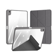 For iPad 2025 / 2022 DUX DUCIS Magi Series Smart Leather Tablet Case(Grey)