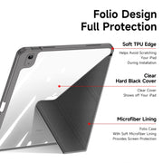 For iPad 2025 / 2022 DUX DUCIS Magi Series Smart Leather Tablet Case(Grey)
