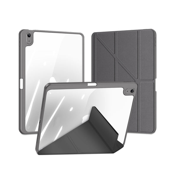 For iPad 2025 / 2022 DUX DUCIS Magi Series Smart Leather Tablet Case(Grey)