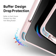 For iPad 2025 / 2022 DUX DUCIS Magi Series Smart Leather Tablet Case(Pink)