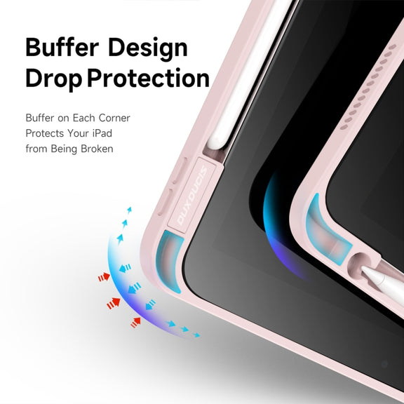 For iPad 2025 / 2022 DUX DUCIS Magi Series Smart Leather Tablet Case(Pink)