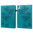 For Realme Pad X Embossed Butterfly Pattern Leather Tablet Case(Blue) - Realme by PMC TechLife | Online Shopping South Africa | PMC TechLife | Buy Now Pay Later Mobicred