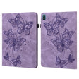 For Nokia T20 10.4 2021 Embossed Butterfly Pattern Leather Tablet Case(Purple) - Nokia by PMC TechLife | Online Shopping South Africa | PMC TechLife | Buy Now Pay Later Mobicred
